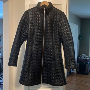 Kate Spade Quilted Coat with Bow Detail